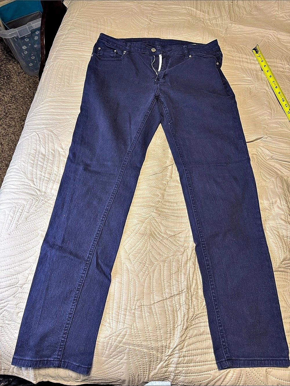 New Denim 1983 Straight Leg Pants in Blue Waist 34
